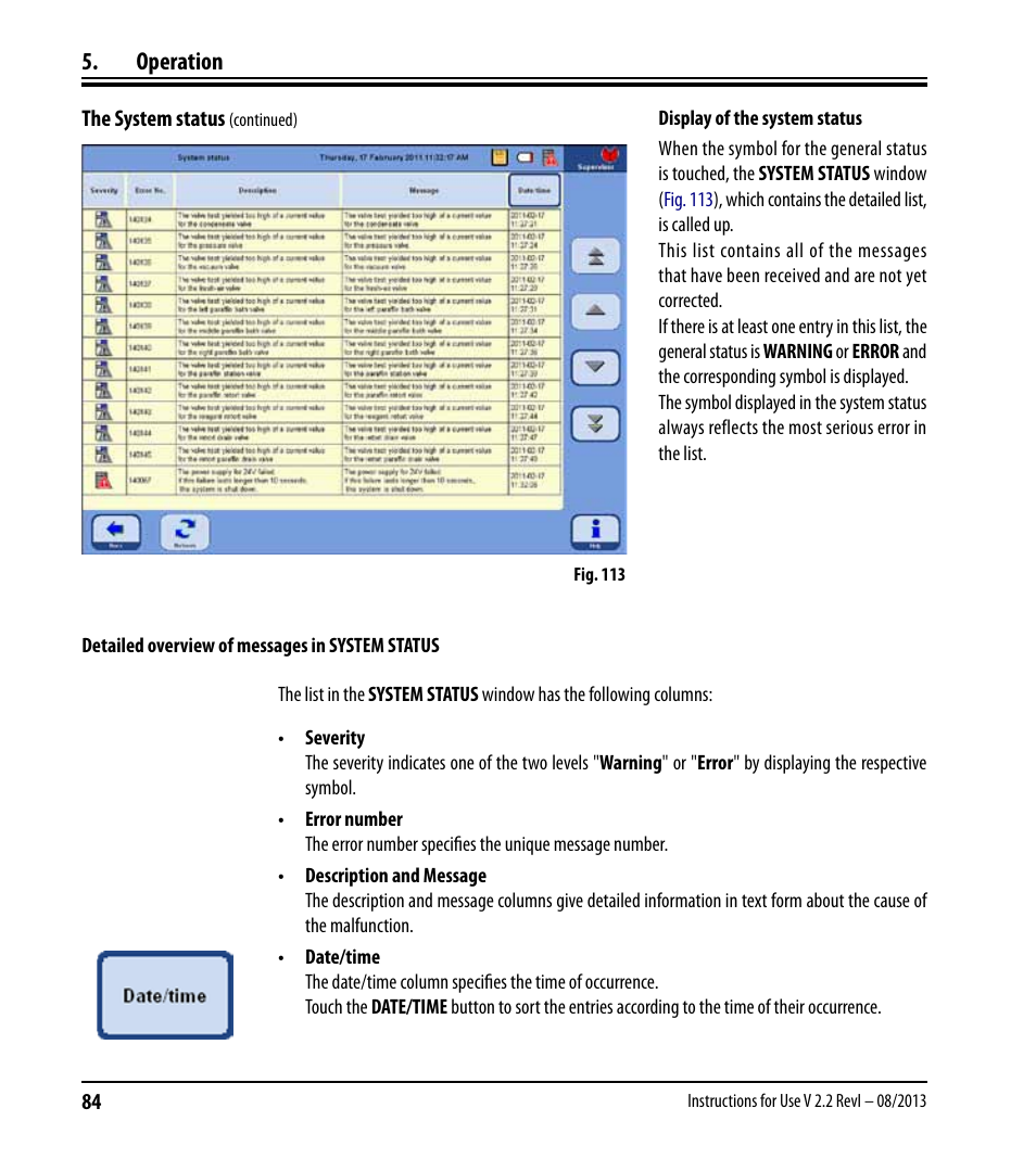 Operation | Leica Biosystems ASP6025 User Manual | Page 86 / 178