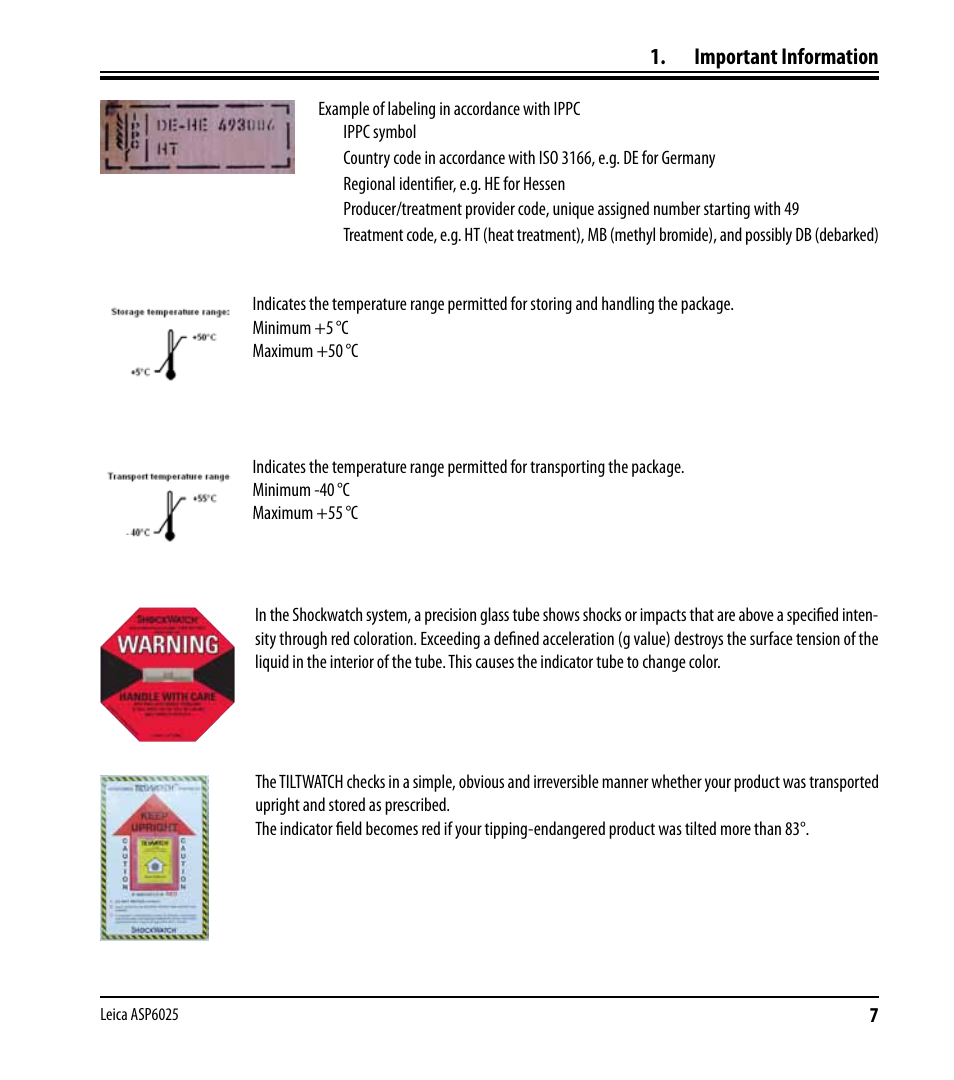 Important information | Leica Biosystems ASP6025 User Manual | Page 9 / 178