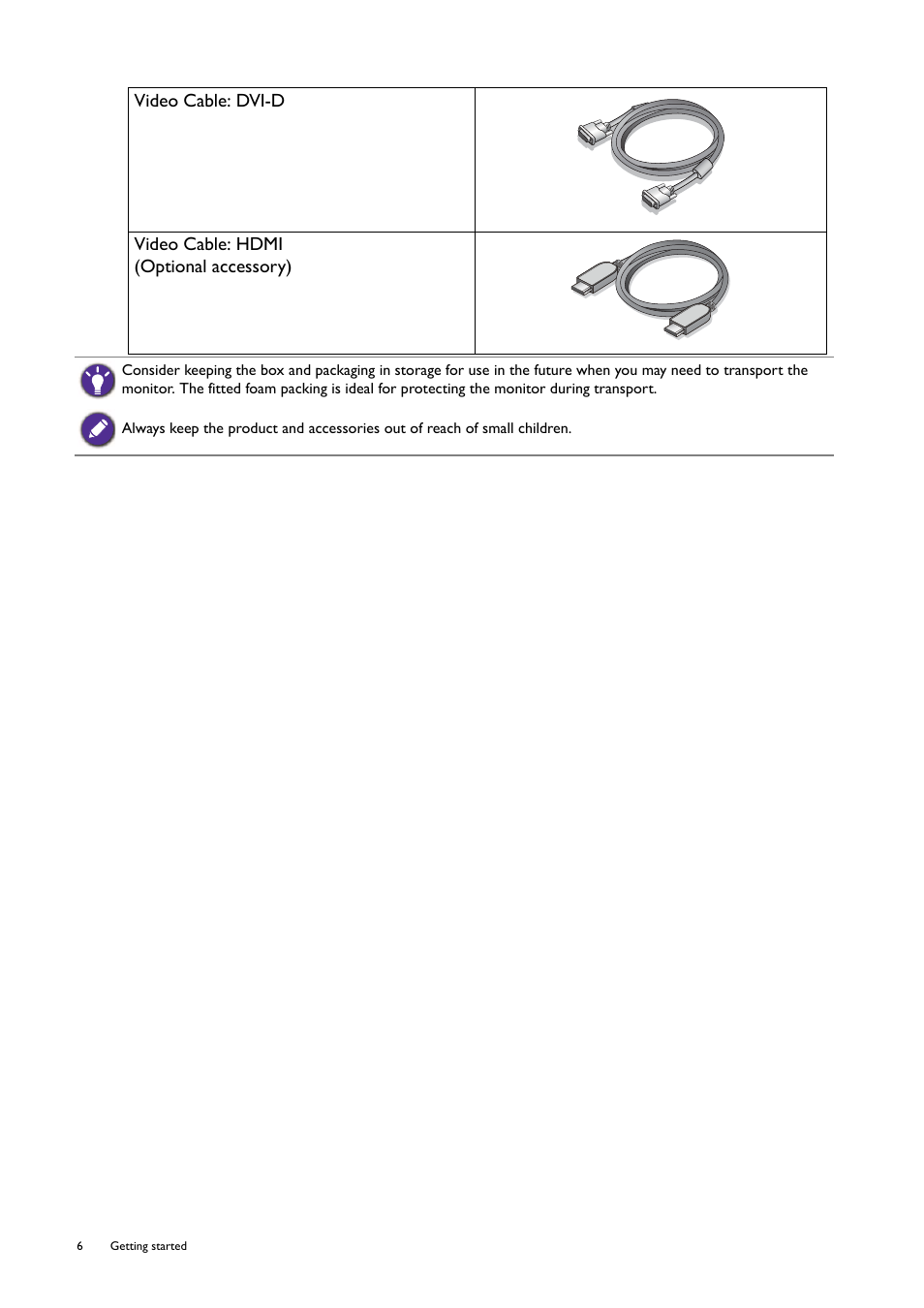 BenQ Professional RTS Gaming Monitor RL2240H User Manual | Page 6 / 36