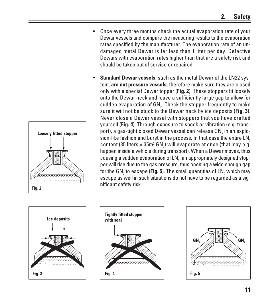 Safety | Leica Biosystems LN22 User Manual | Page 11 / 44