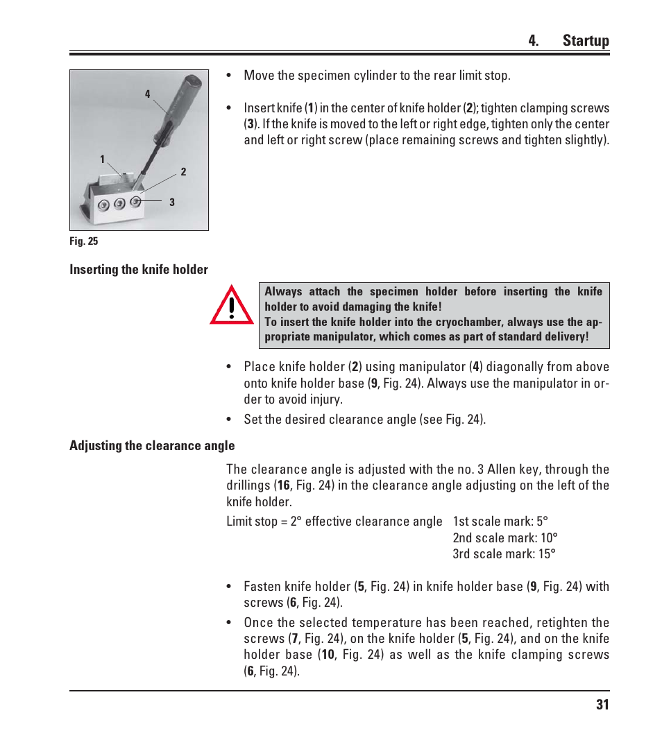 Startup | Leica Biosystems LN22 User Manual | Page 31 / 44