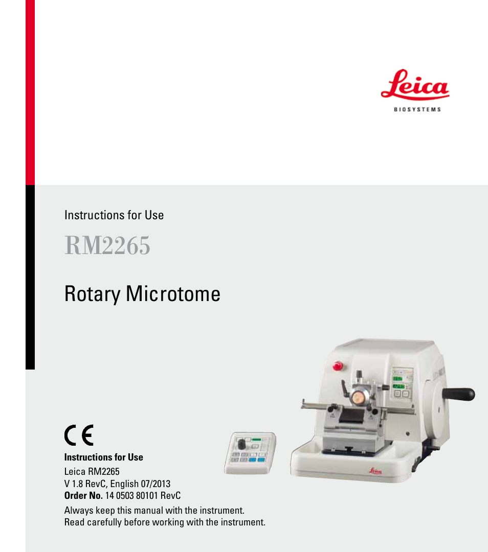 Leica Biosystems RM2265 User Manual | 88 pages