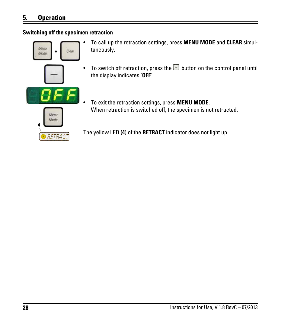 Operation | Leica Biosystems RM2265 User Manual | Page 30 / 88