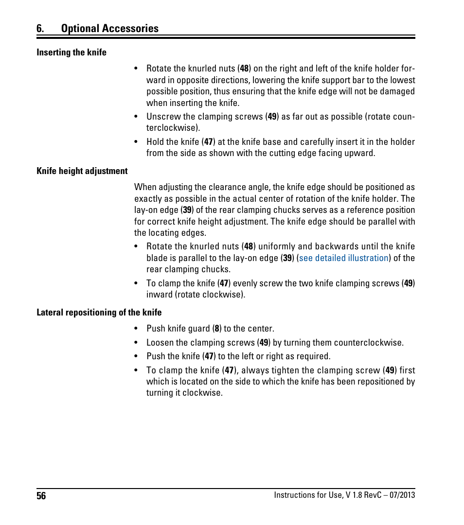 Optional accessories | Leica Biosystems RM2255 User Manual | Page 58 / 82