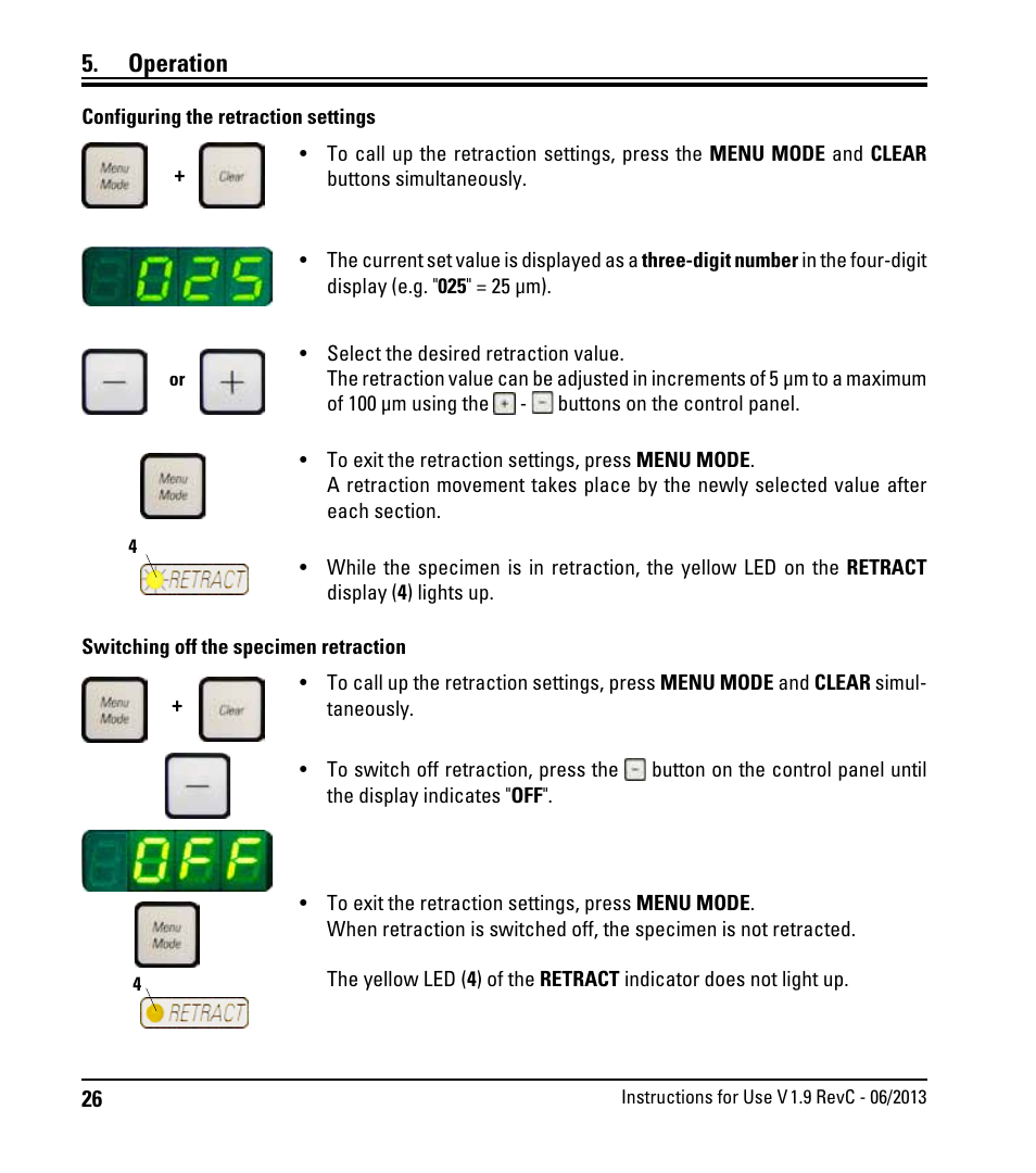 Operation | Leica Biosystems RM2245 User Manual | Page 28 / 78