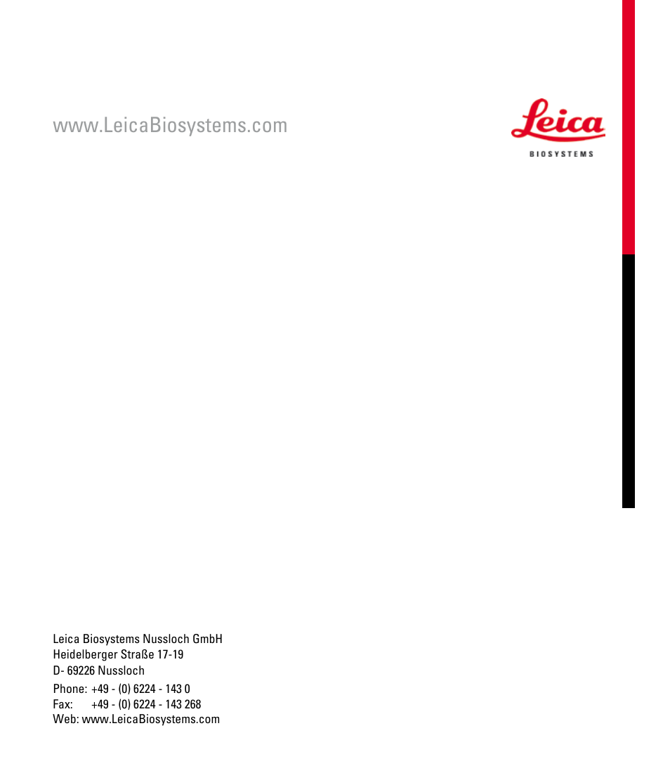 Leica Biosystems RM2245 User Manual | Page 78 / 78