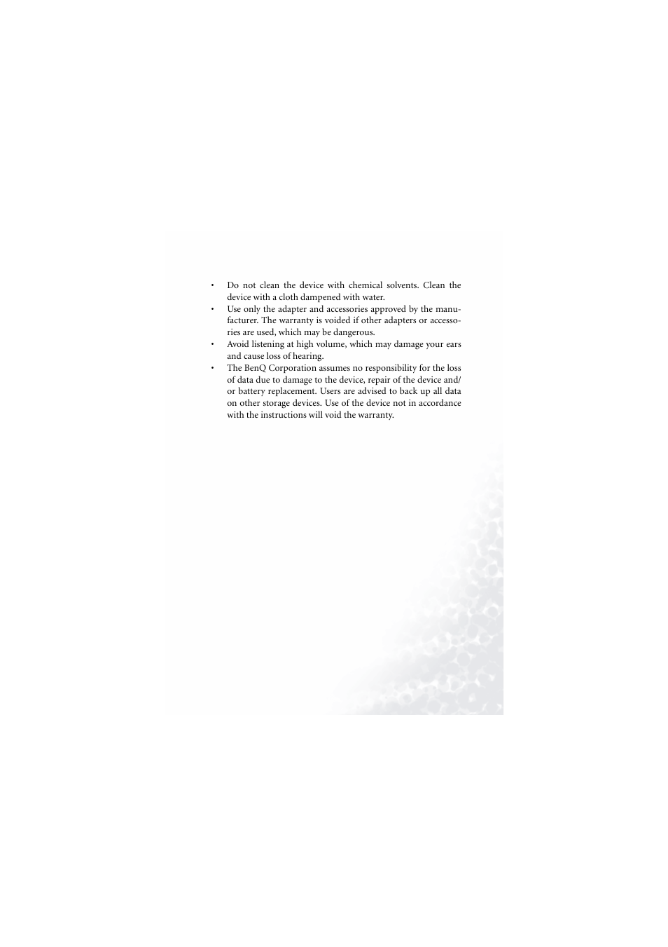 BenQ Joybee 200 User Manual | Page 3 / 69