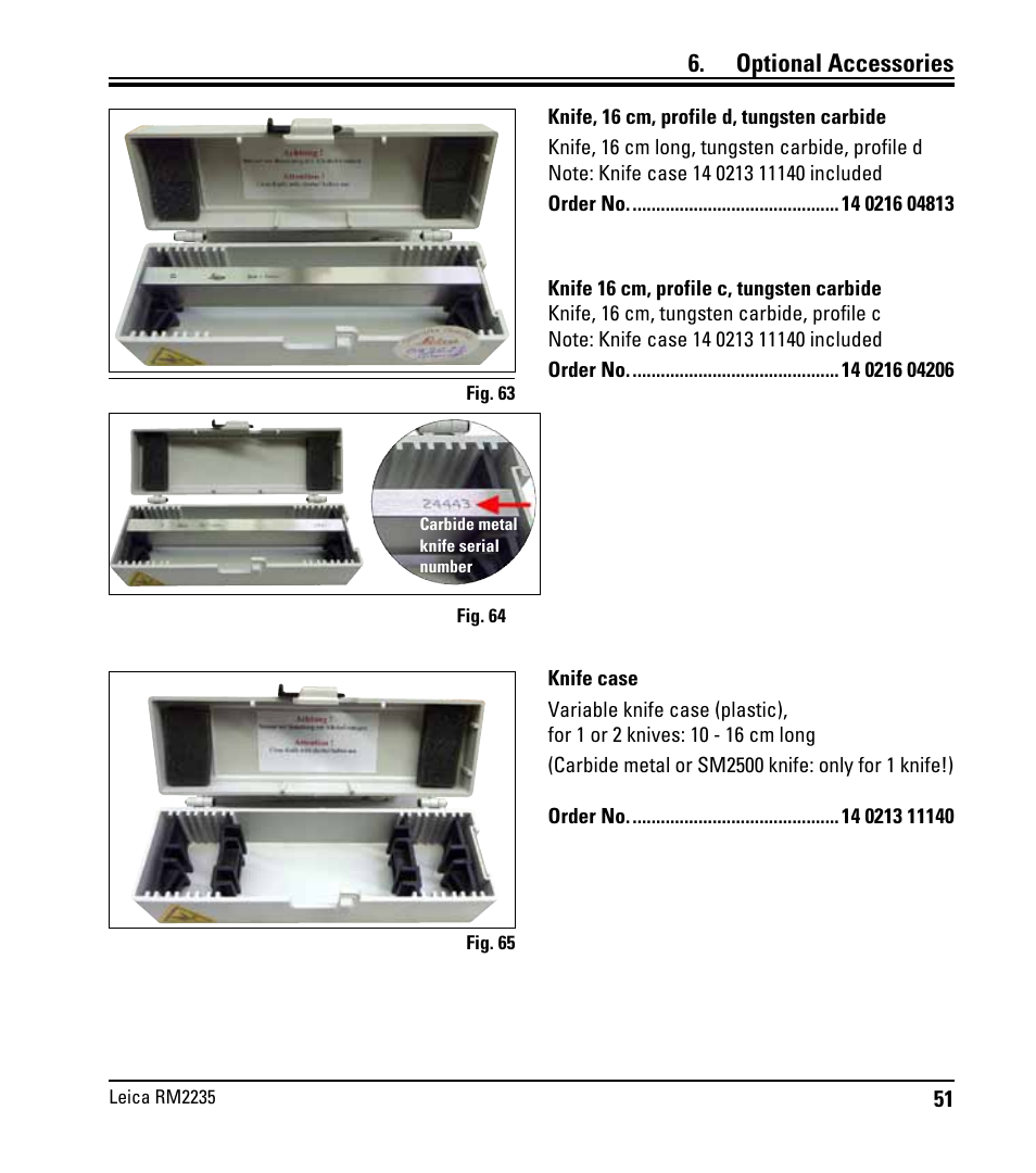 Optional accessories | Leica Biosystems RM2235 User Manual | Page 53 / 78