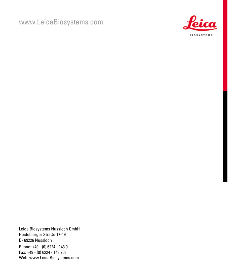 Leica Biosystems RM2235 User Manual | Page 78 / 78