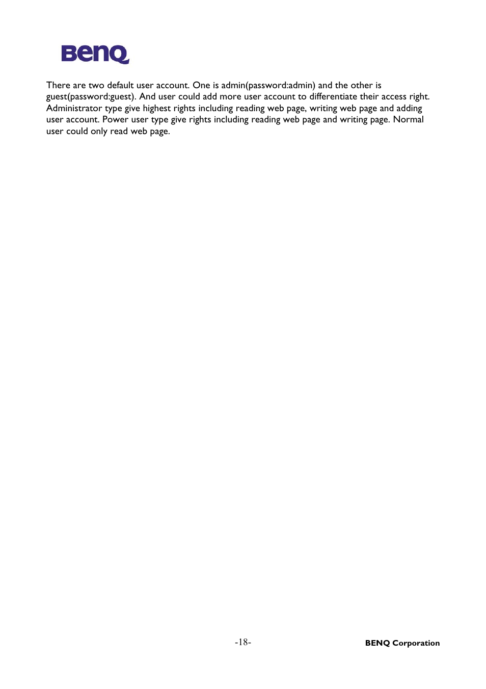 BenQ AWL-500 User Manual | Page 22 / 25