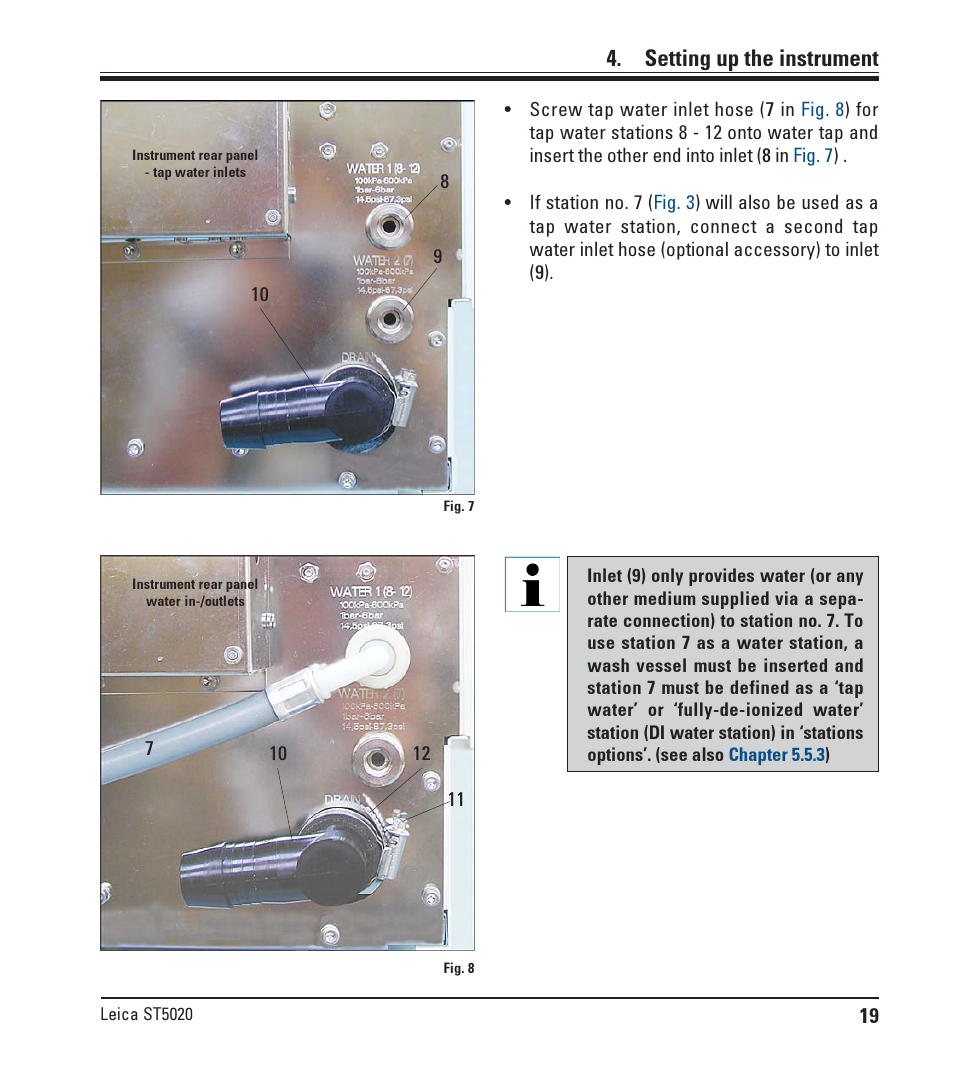 Setting up the instrument | Leica Biosystems ST5020 User Manual | Page 19 / 88