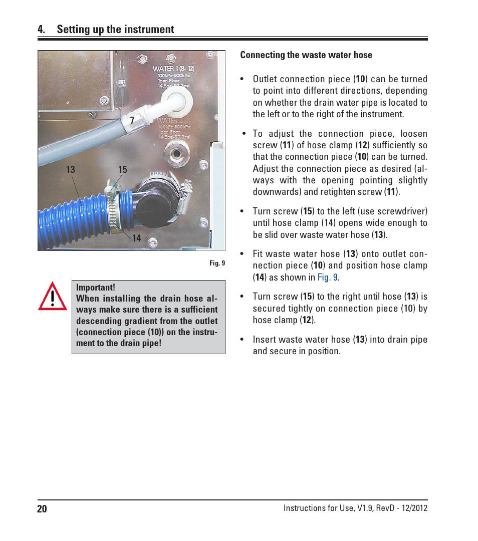 Setting up the instrument | Leica Biosystems ST5020 User Manual | Page 20 / 88