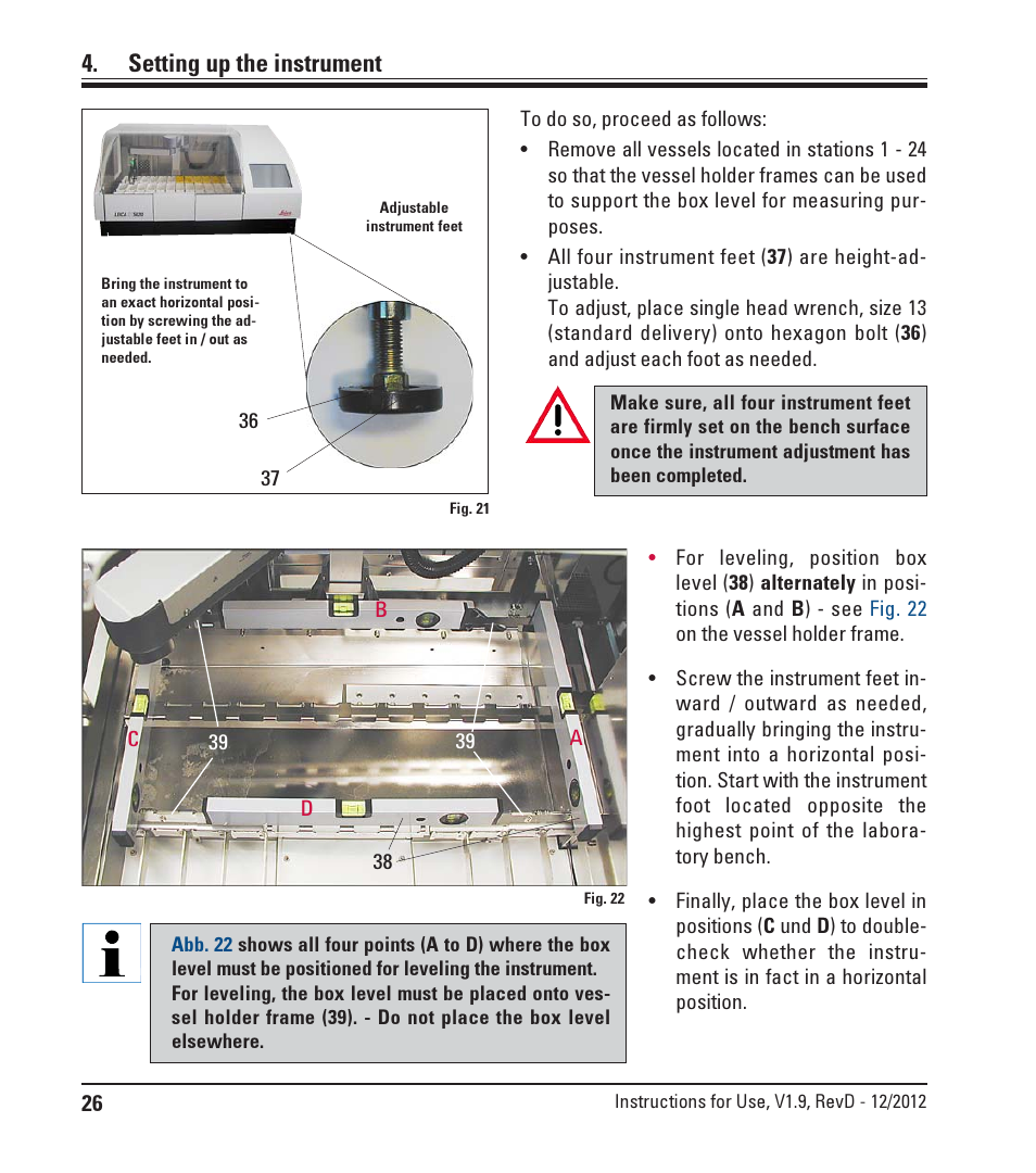 Setting up the instrument | Leica Biosystems ST5020 User Manual | Page 26 / 88