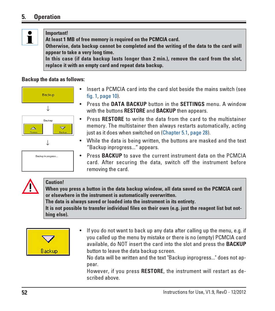 Operation | Leica Biosystems ST5020 User Manual | Page 52 / 88