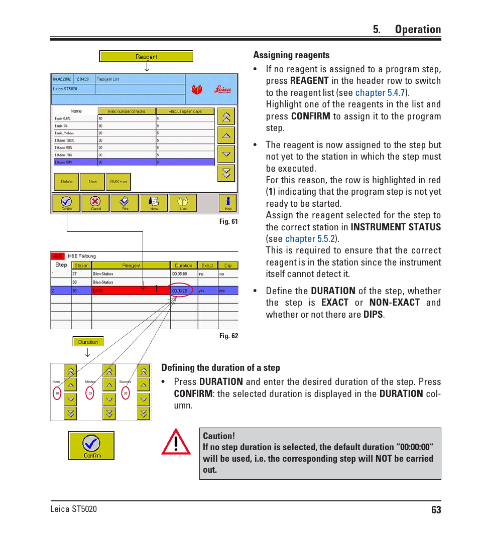 Operation | Leica Biosystems ST5020 User Manual | Page 63 / 88