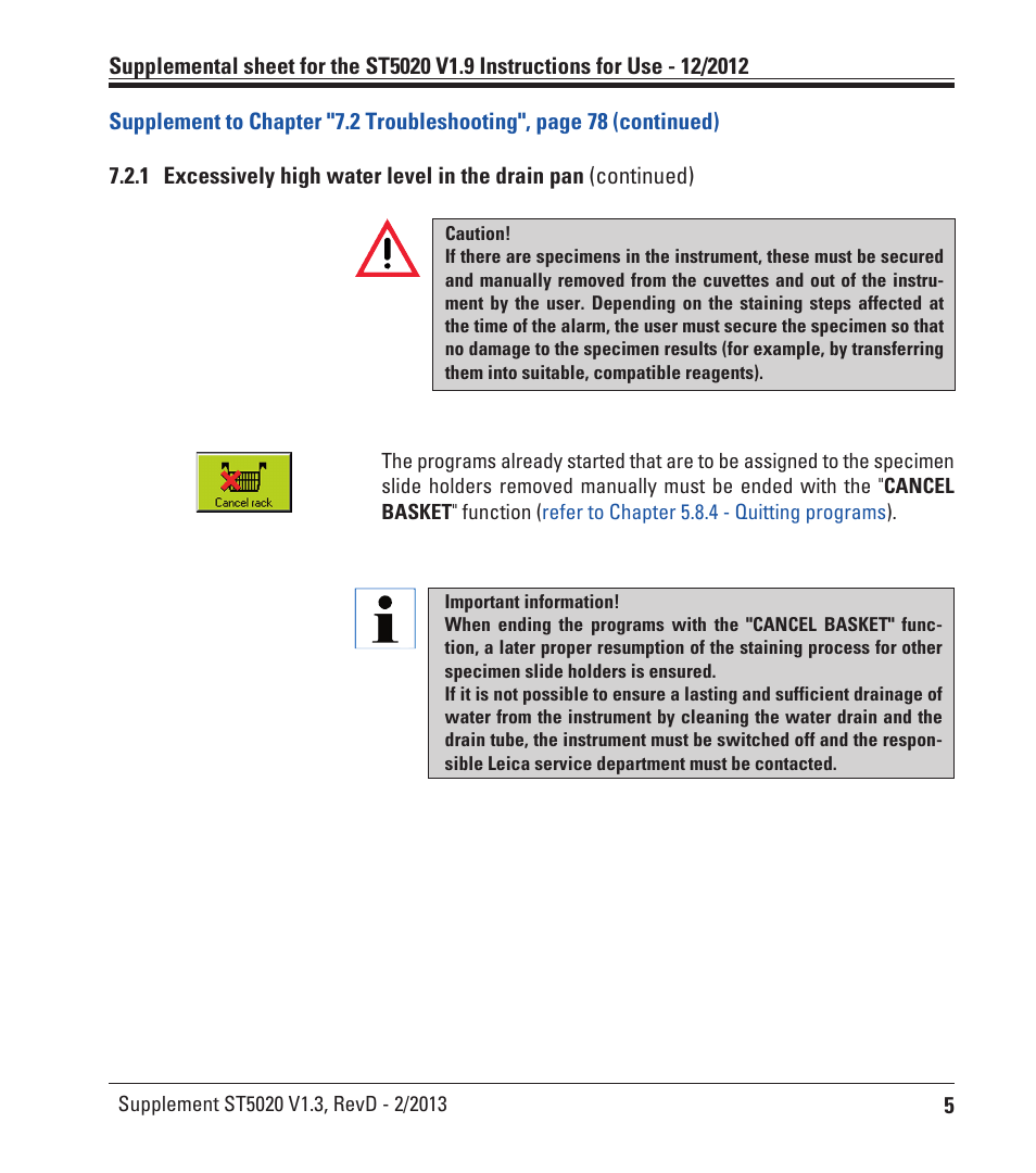 Leica Biosystems ST5020 (Supplement) User Manual | Page 5 / 6