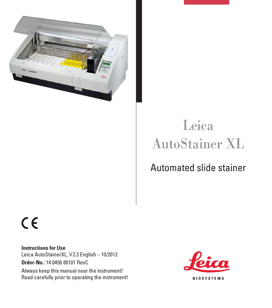 Leica Biosystems ST5010 Autostainer XL User Manual | 50 pages