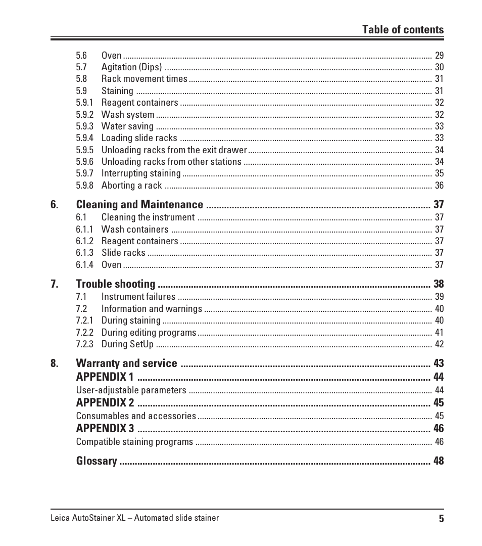 Leica Biosystems ST5010 Autostainer XL User Manual | Page 5 / 50