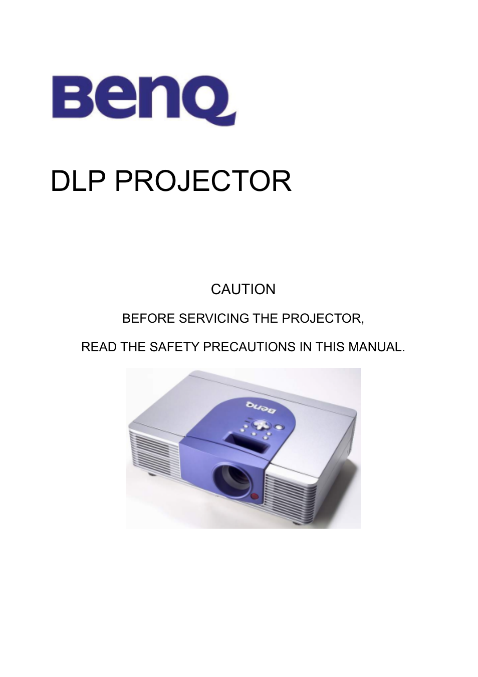 BenQ DLP PROJECTOR PE8700 User Manual | 97 pages