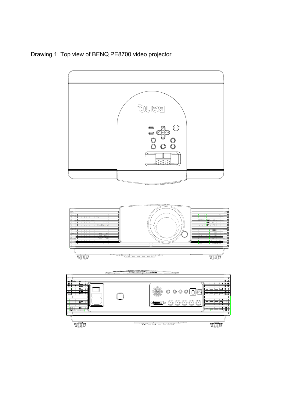 Appendix c drawings and attachments | BenQ DLP PROJECTOR PE8700 User Manual | Page 16 / 97