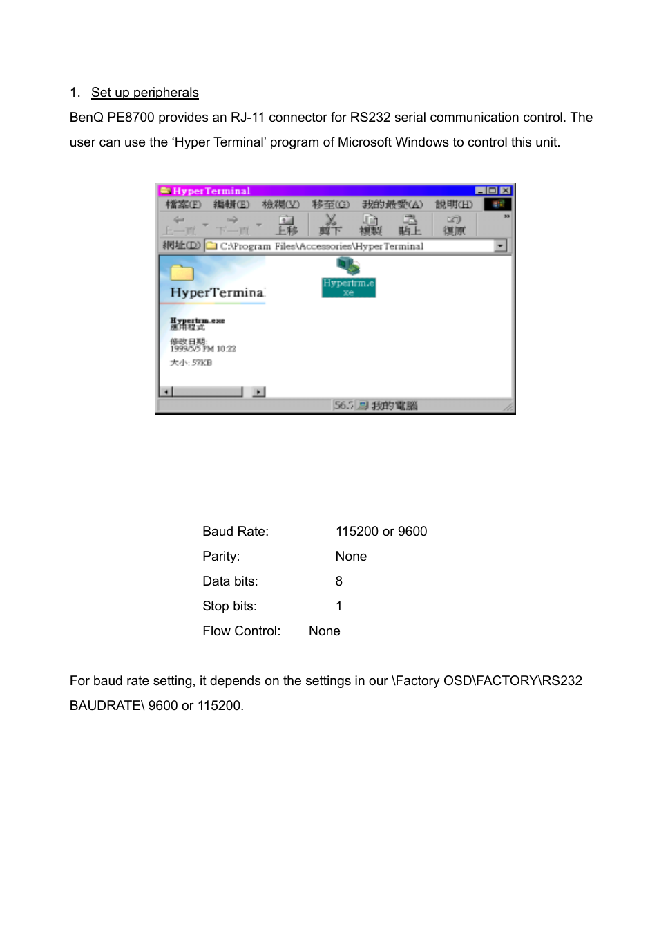 BenQ DLP PROJECTOR PE8700 User Manual | Page 59 / 97