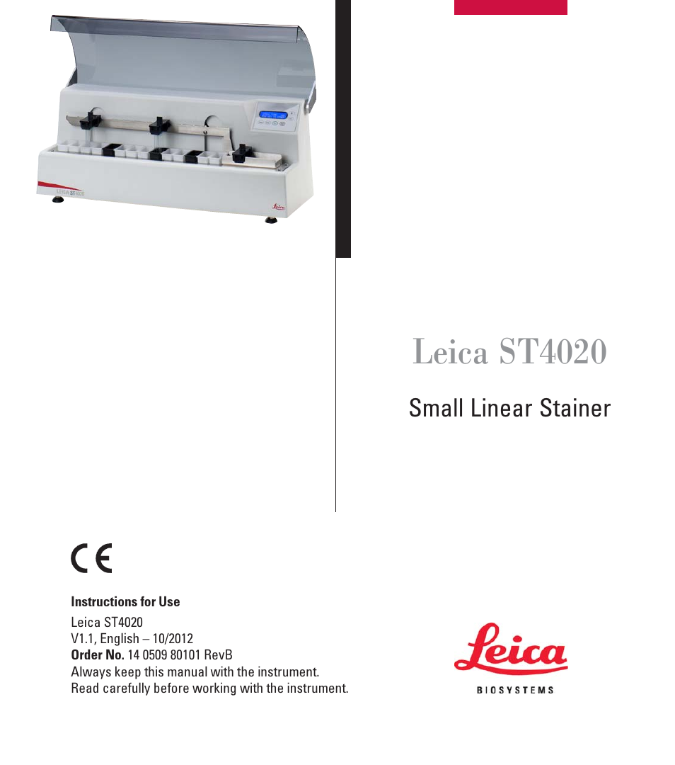 Leica Biosystems ST4020 User Manual | 51 pages