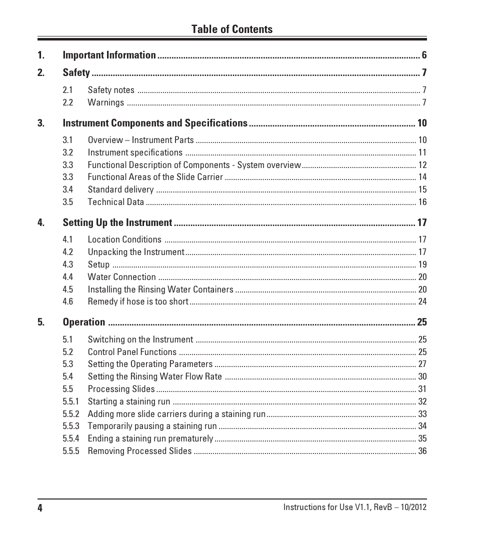 Leica Biosystems ST4020 User Manual | Page 4 / 51