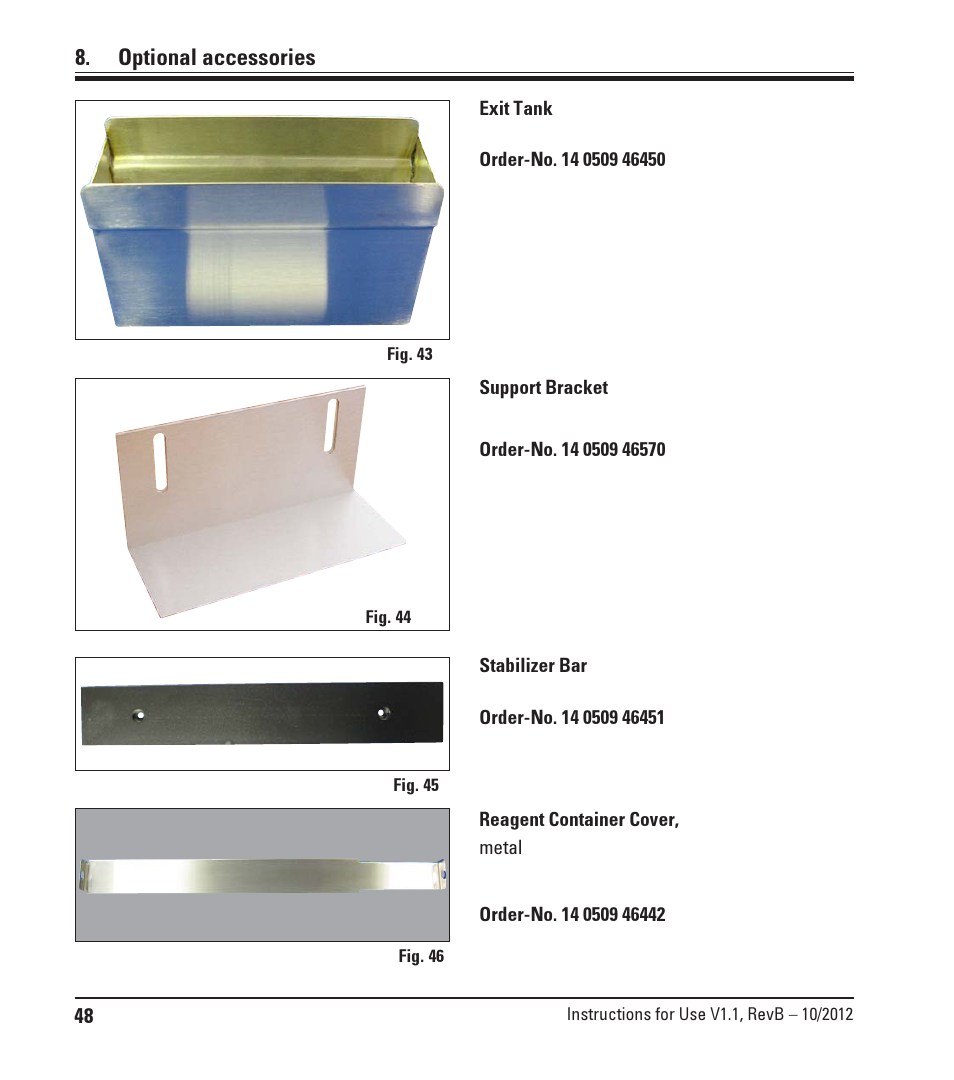 Optional accessories | Leica Biosystems ST4020 User Manual | Page 48 / 51