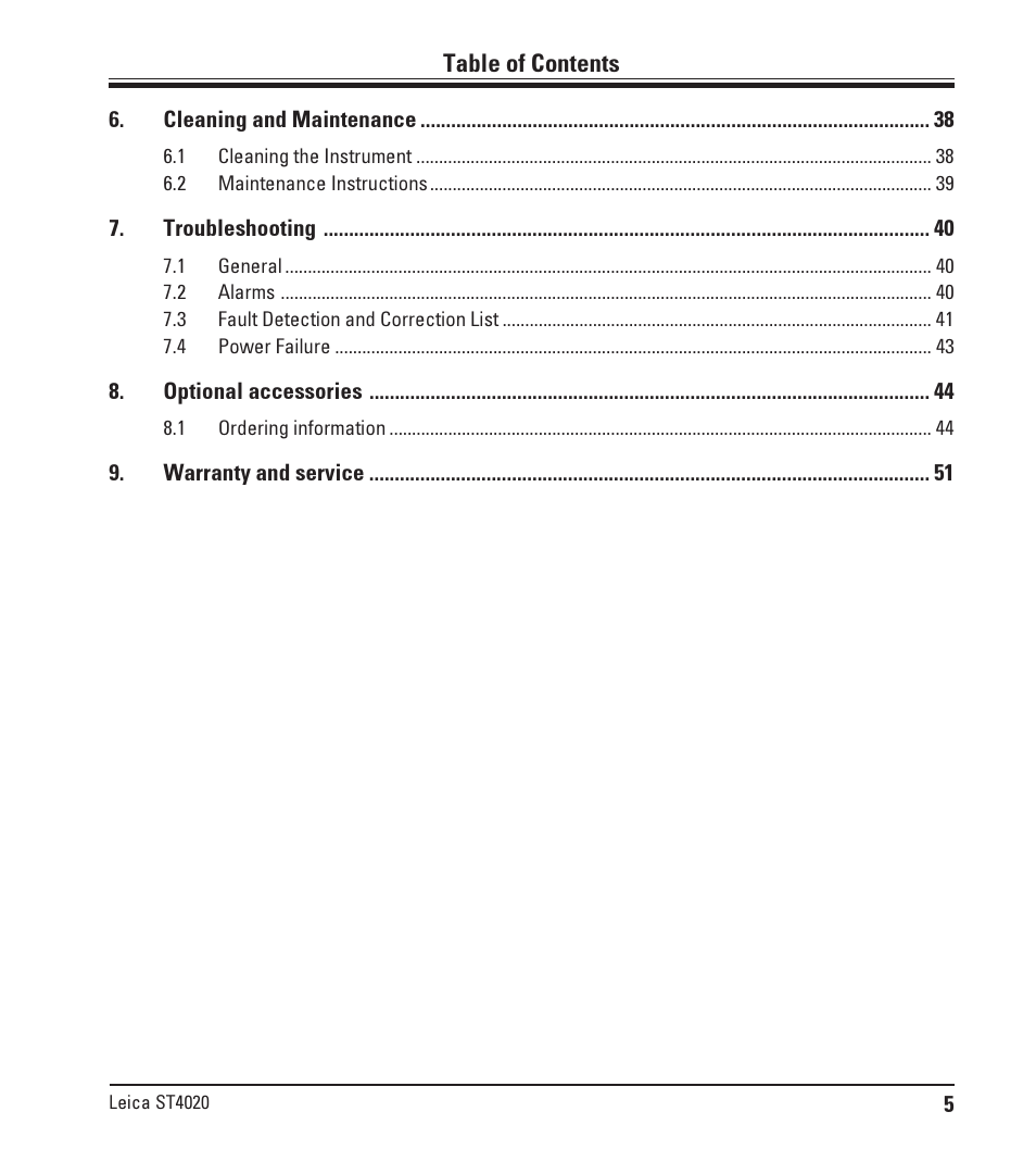 Leica Biosystems ST4020 User Manual | Page 5 / 51
