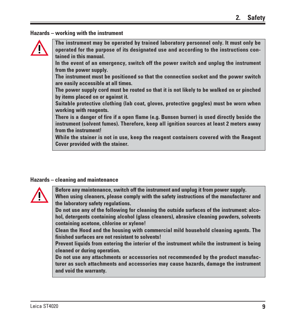 Leica Biosystems ST4020 User Manual | Page 9 / 51