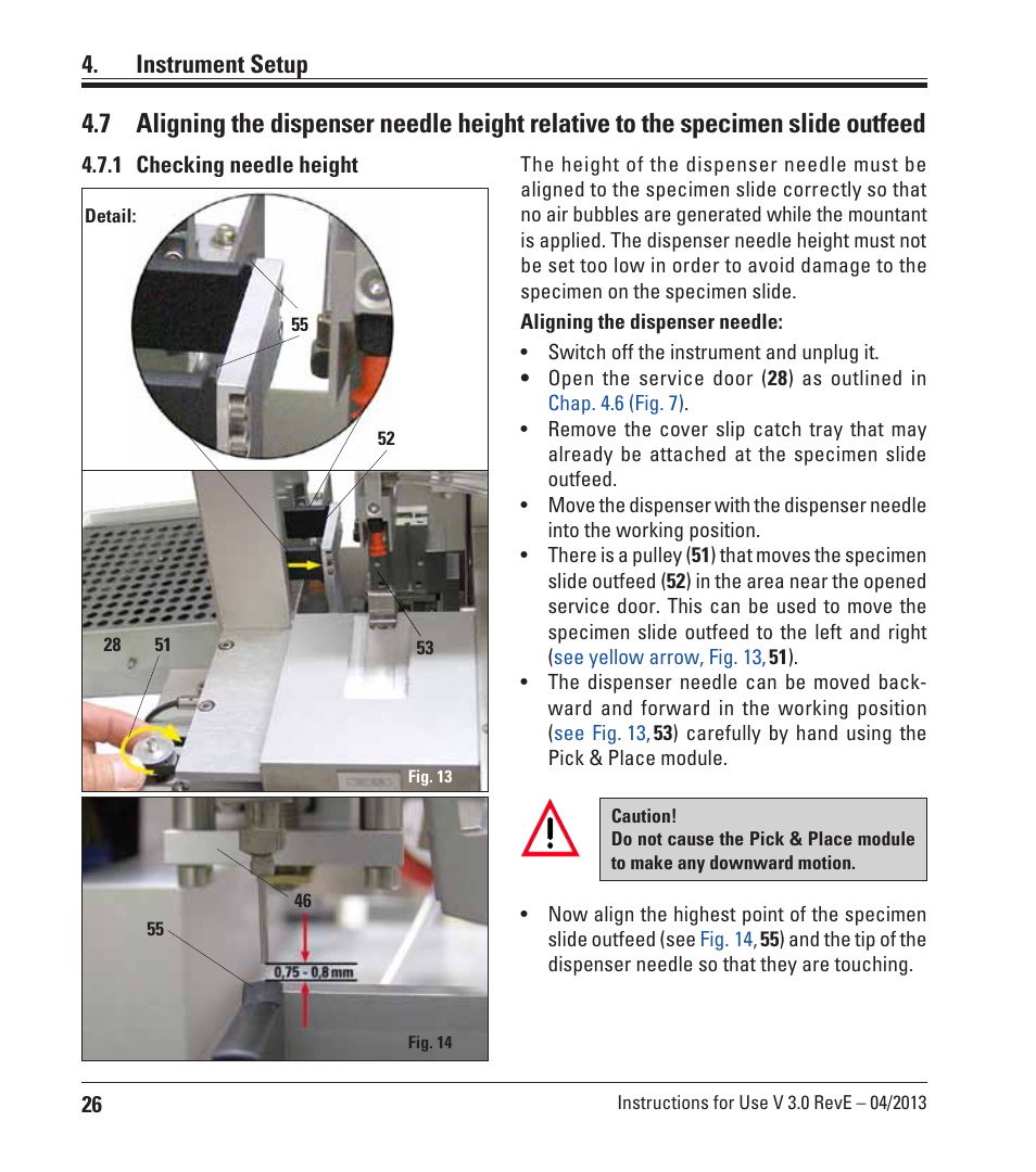 Instrument setup | Leica Biosystems CV5030 User Manual | Page 26 / 112