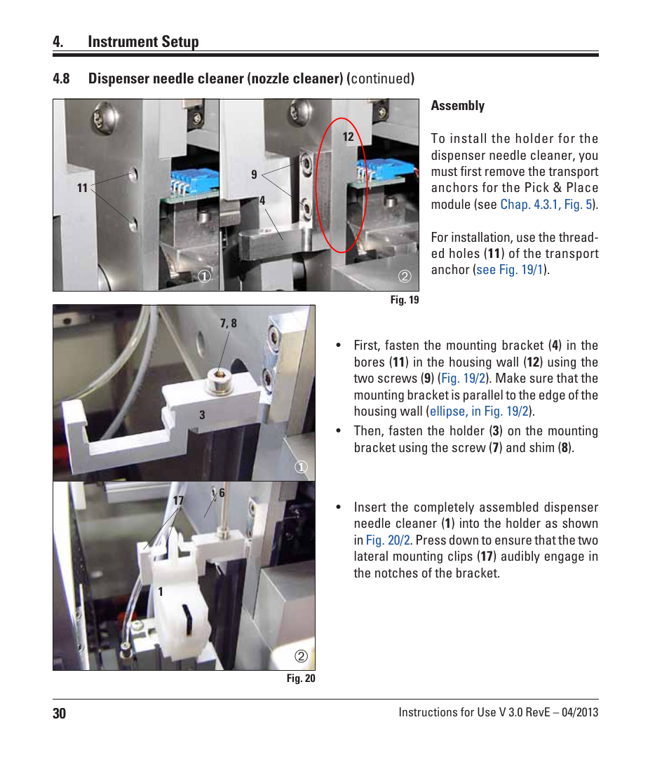 Instrument setup | Leica Biosystems CV5030 User Manual | Page 30 / 112