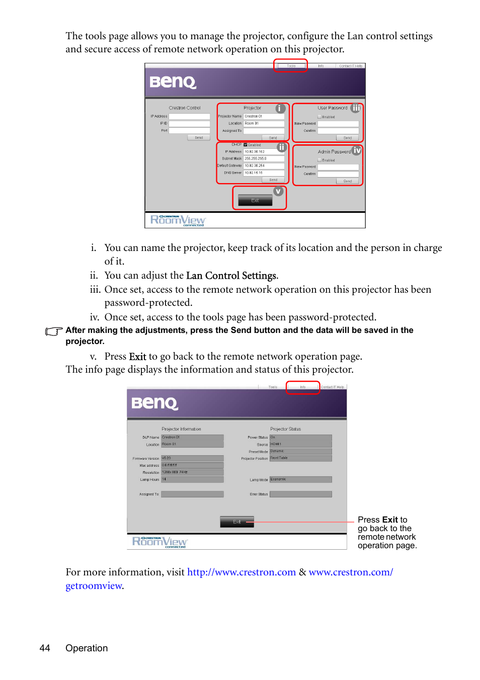 BenQ MP576 User Manual | Page 44 / 68