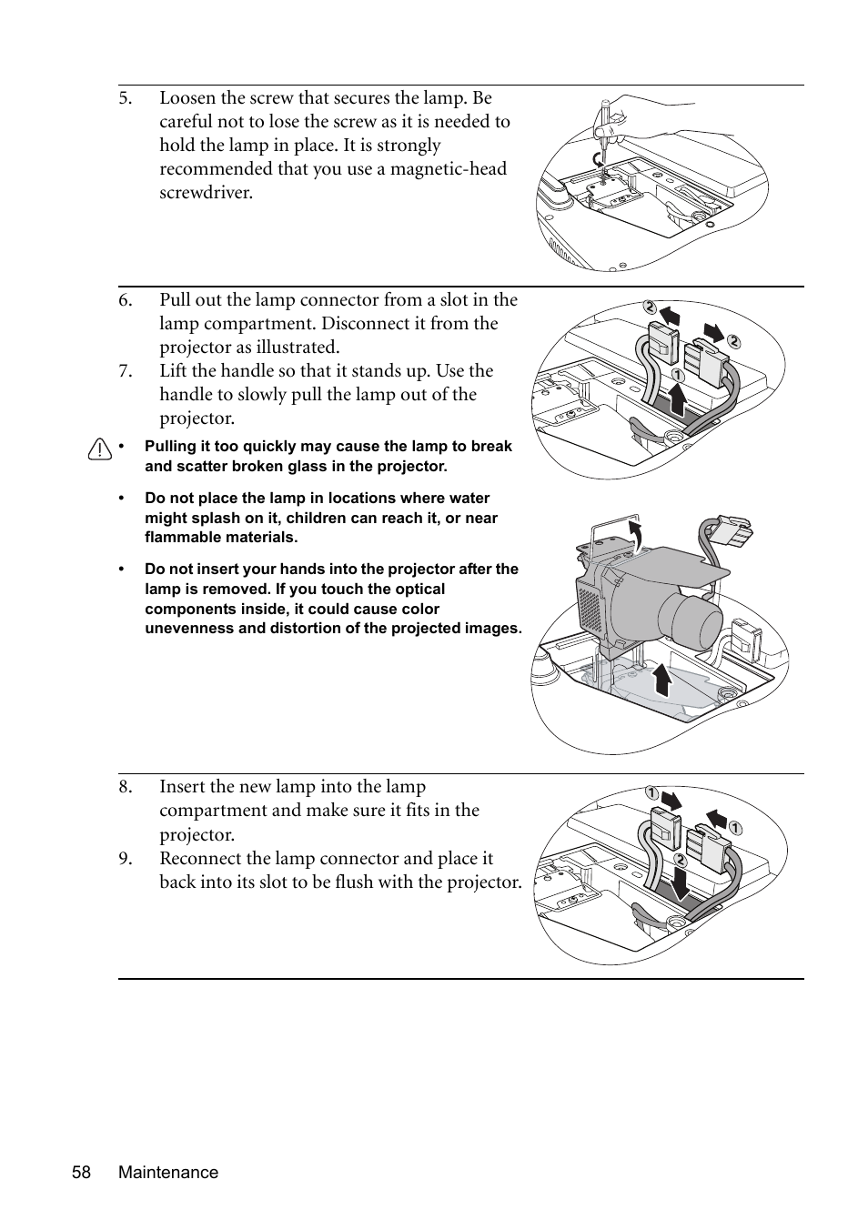 BenQ MP576 User Manual | Page 58 / 68
