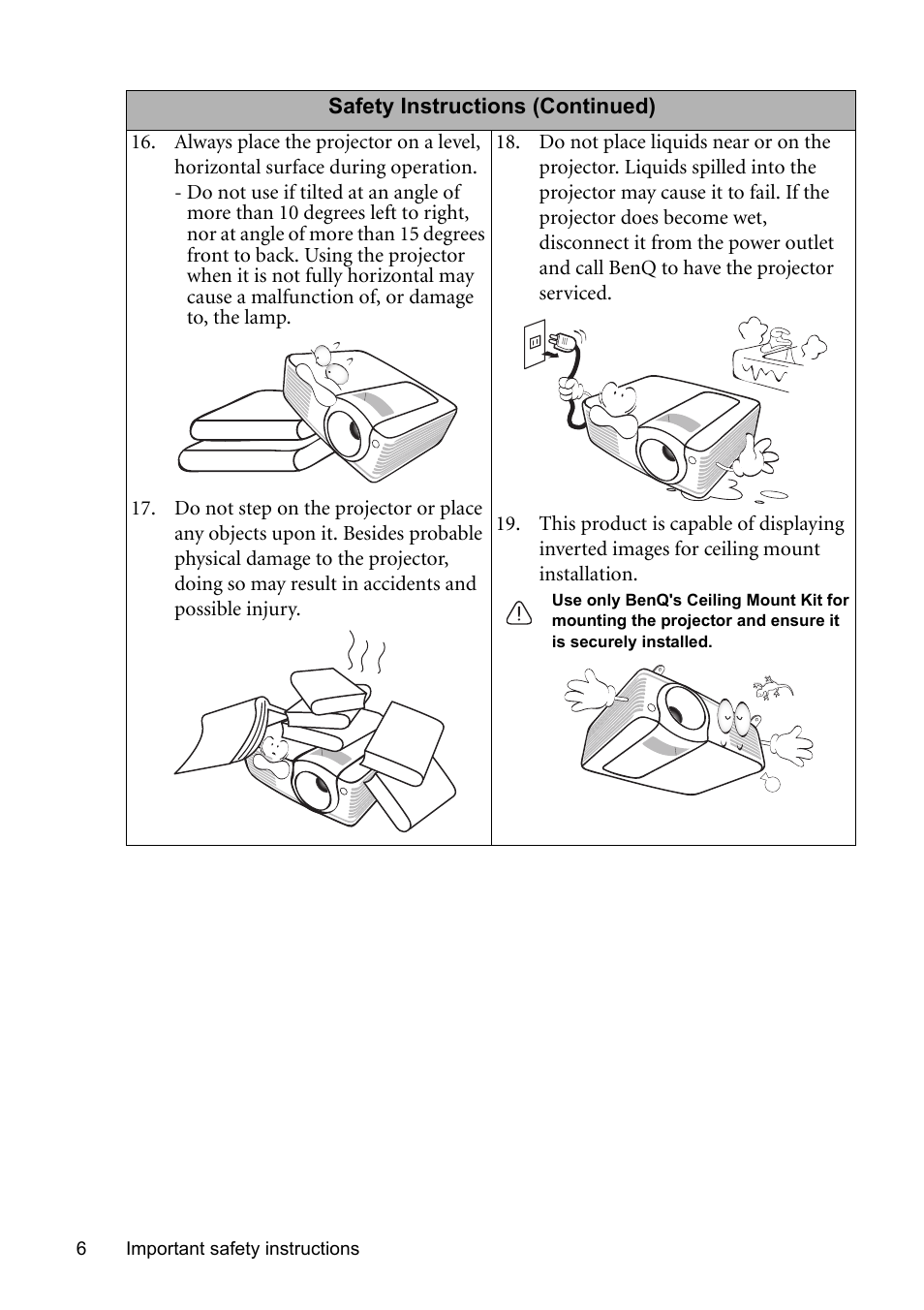 BenQ MP576 User Manual | Page 6 / 68