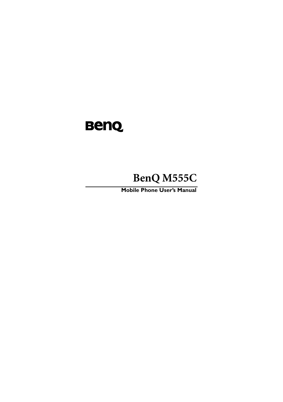 BenQ M555C User Manual | 158 pages