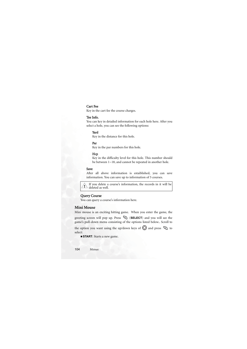 Mini mouse | BenQ M555C User Manual | Page 120 / 158