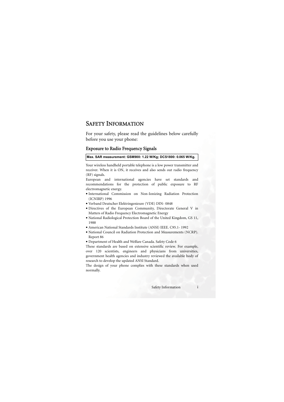 Safety information | BenQ M555C User Manual | Page 3 / 158