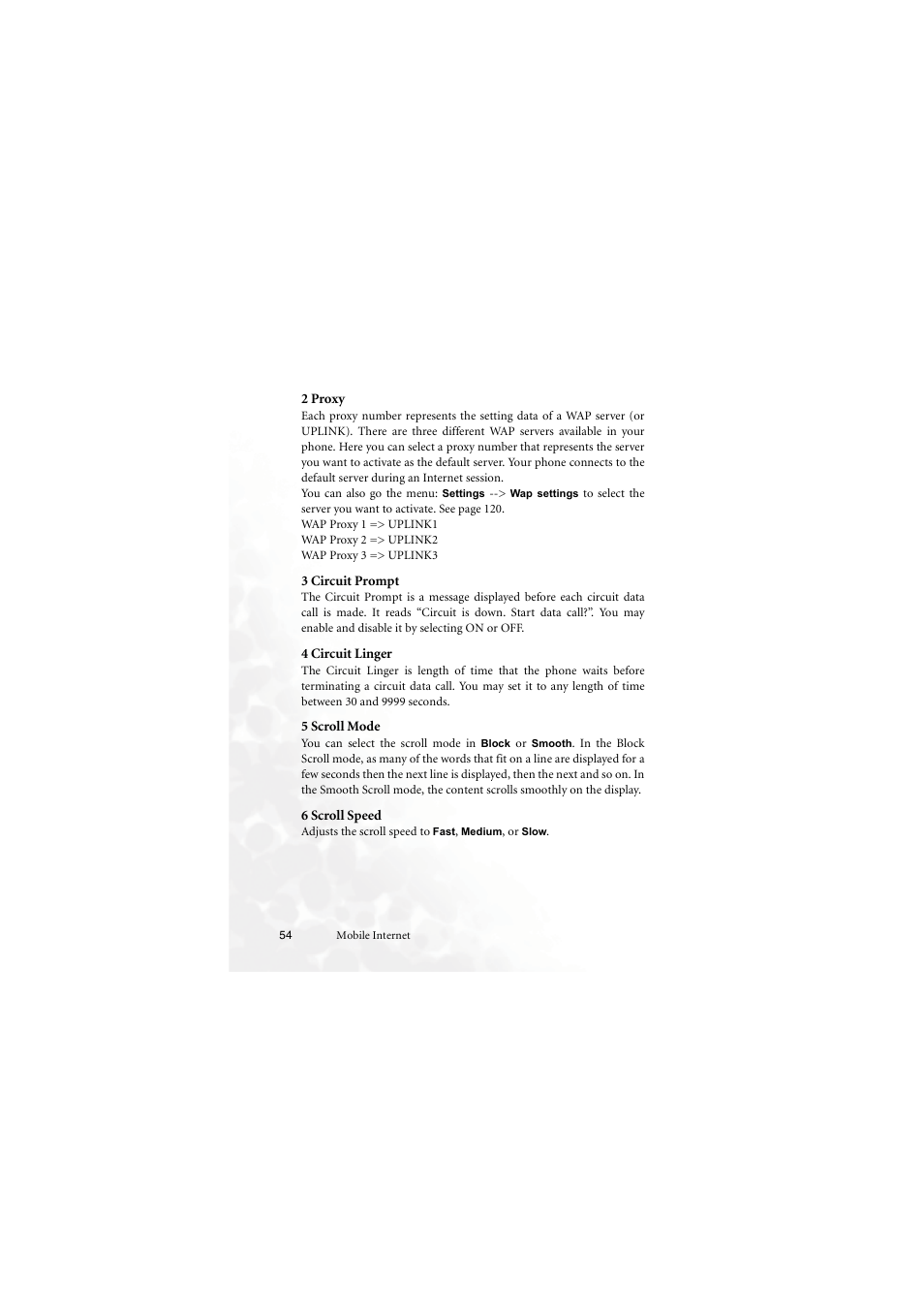 Wap proxy 1 => uplink1, Wap proxy 2 => uplink2, Wap proxy 3 => uplink3 | BenQ M555C User Manual | Page 70 / 158