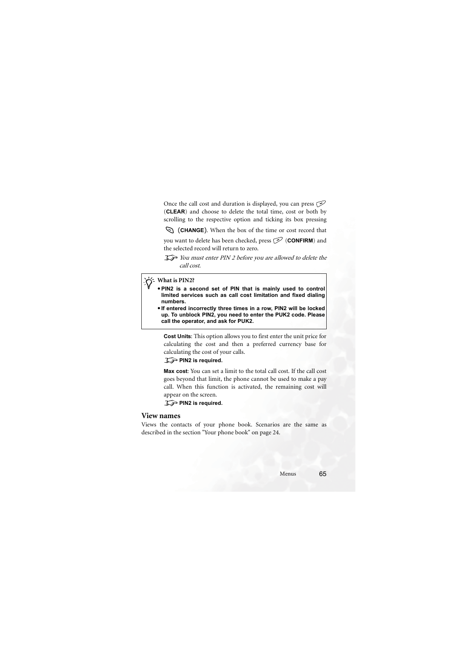 View names | BenQ M555C User Manual | Page 81 / 158