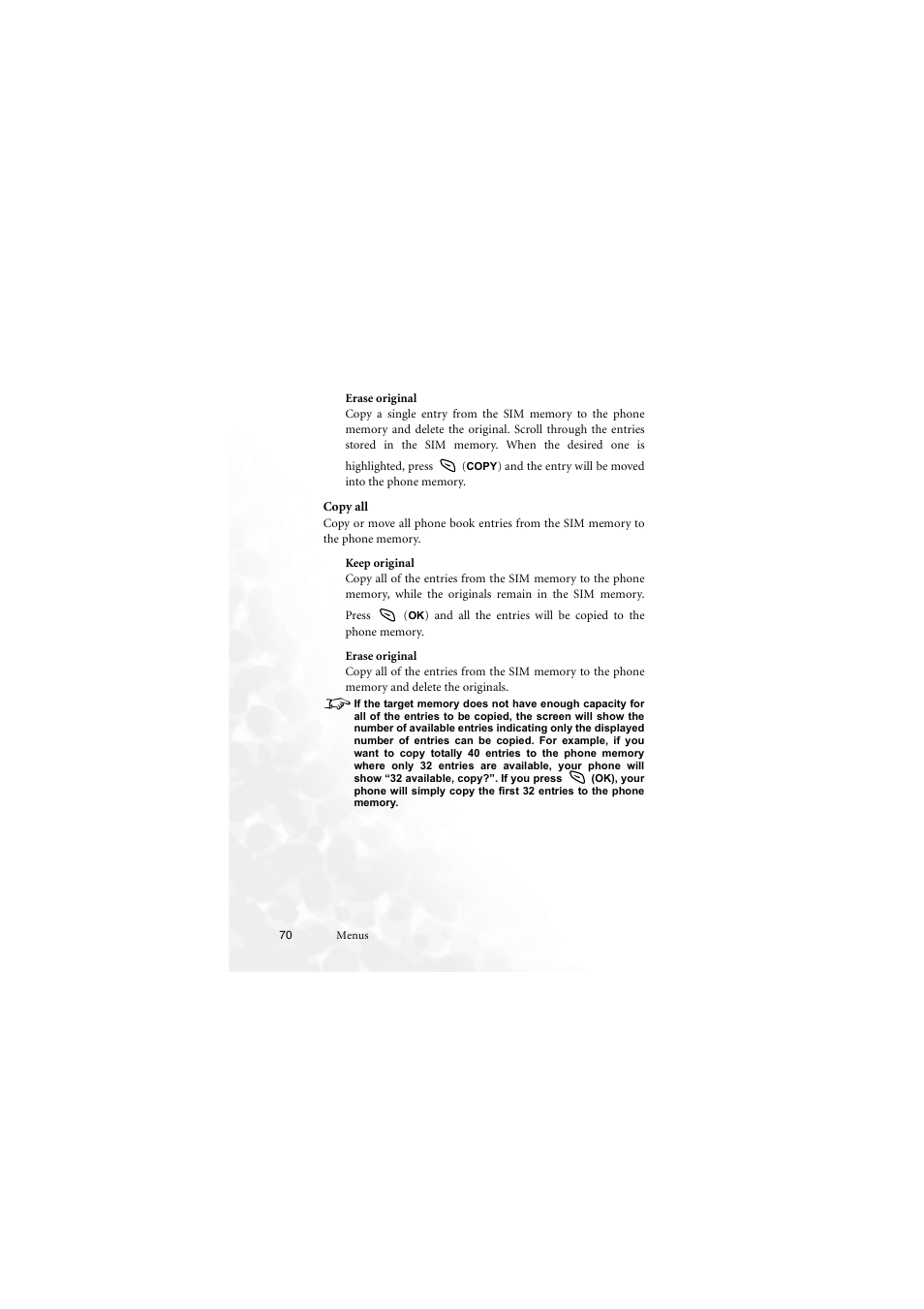 Copy all | BenQ M555C User Manual | Page 86 / 158