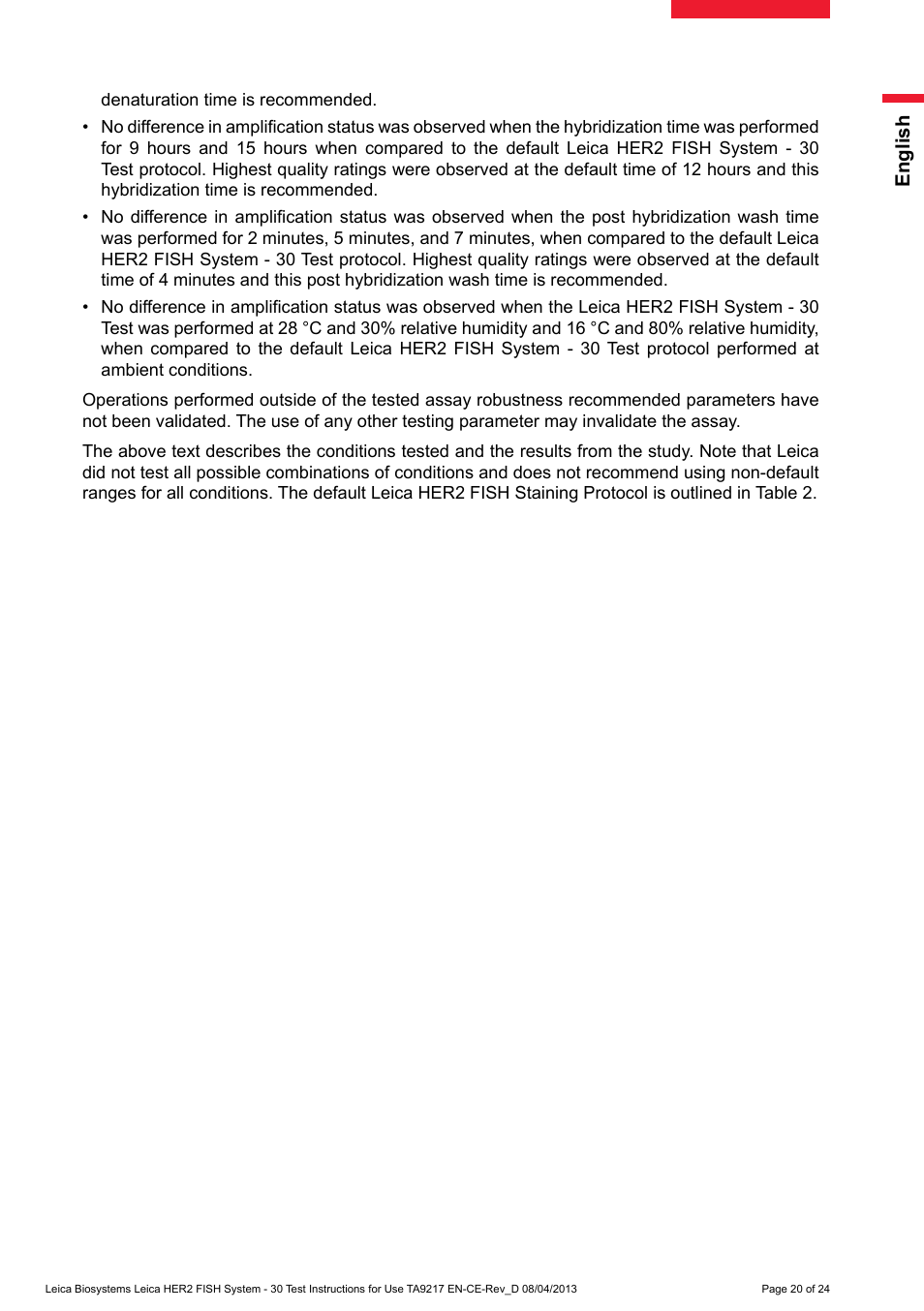 Roubleshooting | Leica Biosystems HER2 FISH System - 30 Test User Manual | Page 20 / 24