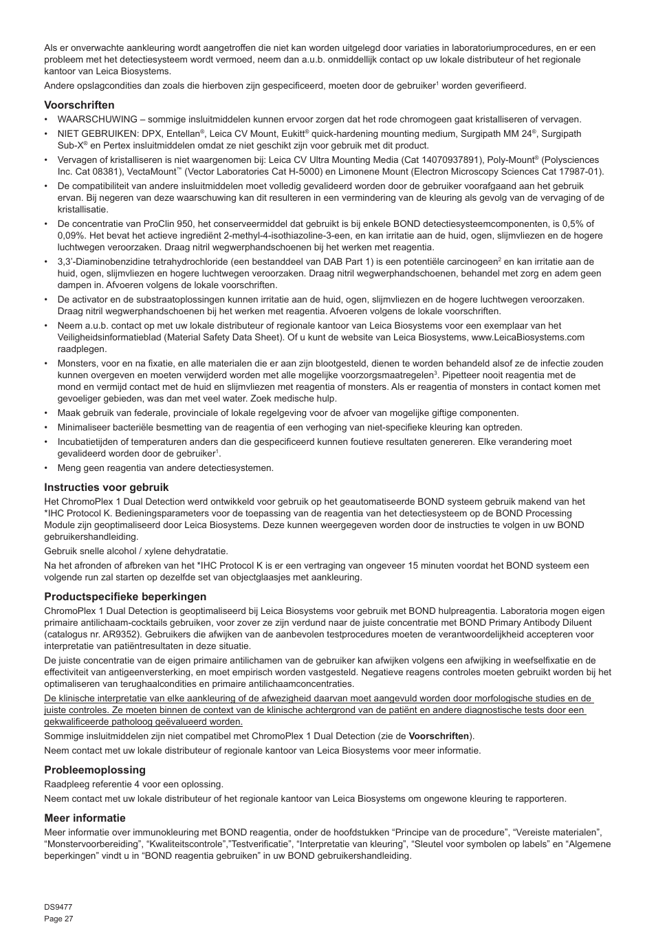 Leica Biosystems ChromoPlex 1 Dual Detection for BOND User Manual | Page 28 / 36