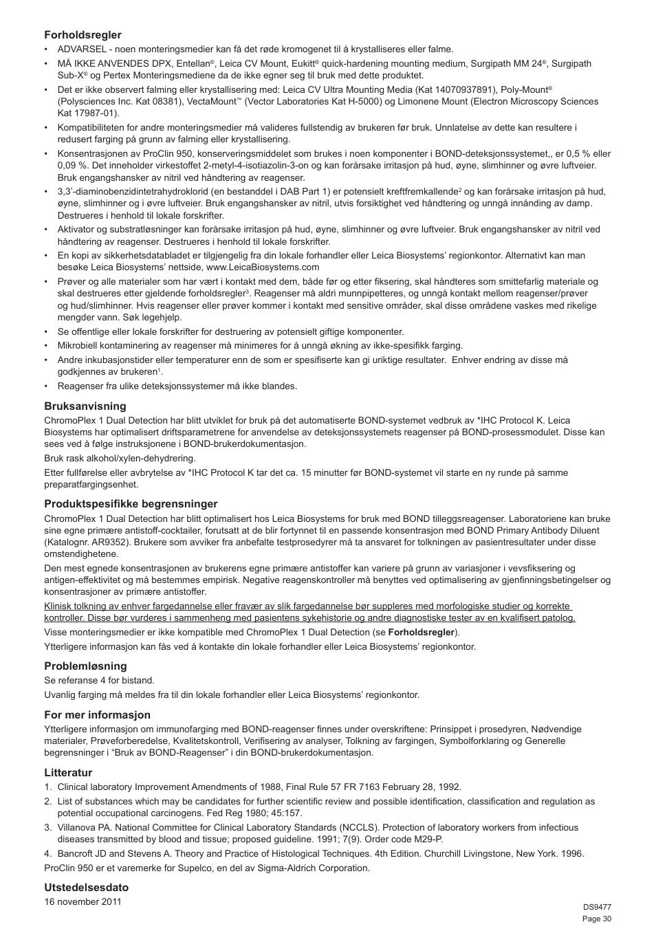 Leica Biosystems ChromoPlex 1 Dual Detection for BOND User Manual | Page 31 / 36