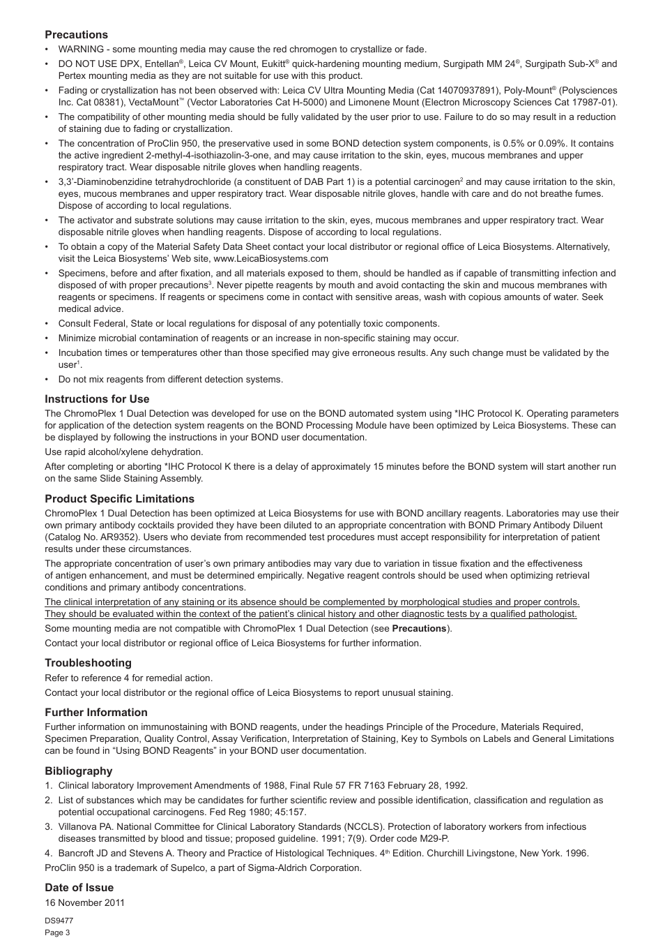 Leica Biosystems ChromoPlex 1 Dual Detection for BOND User Manual | Page 4 / 36