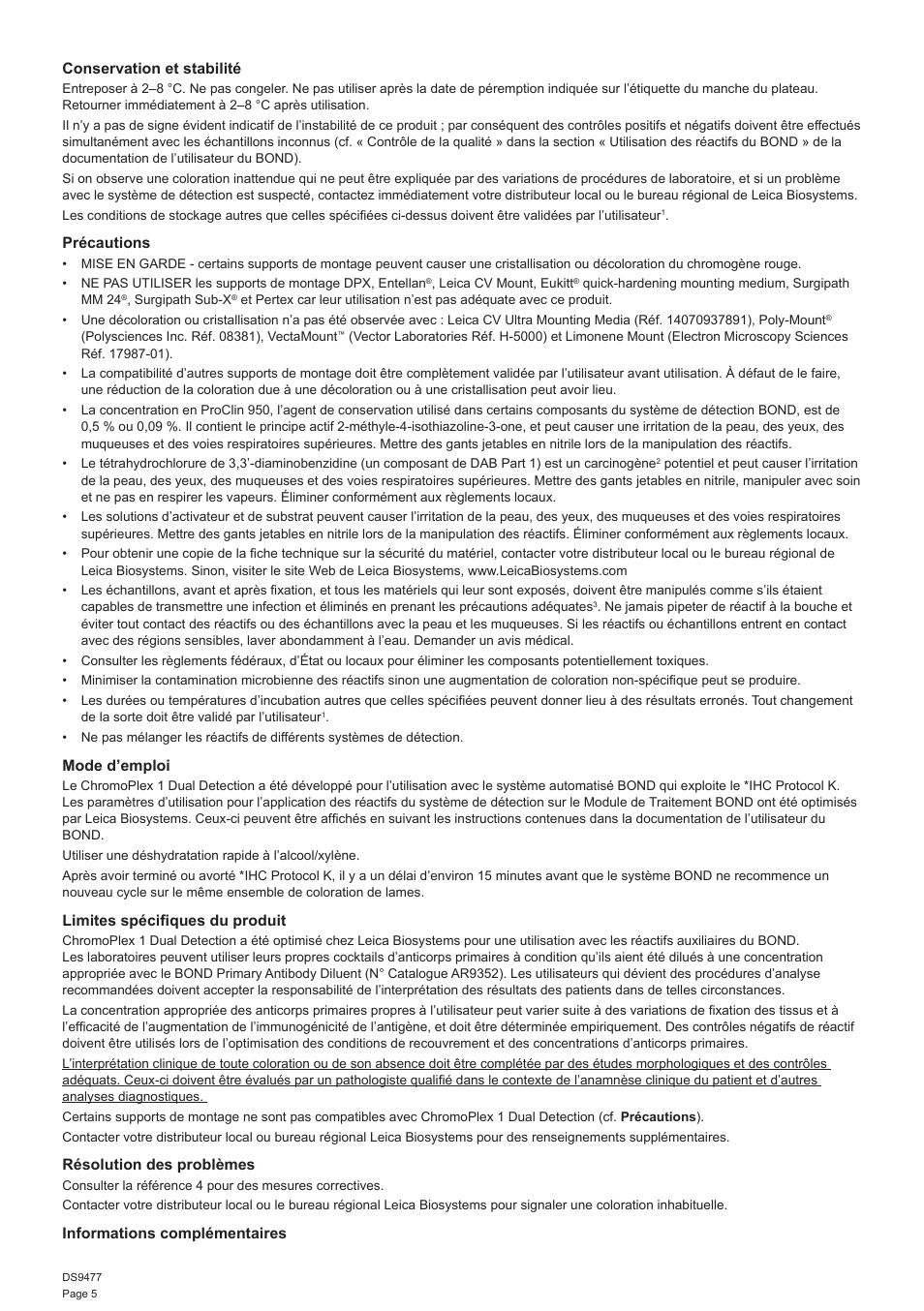 Leica Biosystems ChromoPlex 1 Dual Detection for BOND User Manual | Page 6 / 36