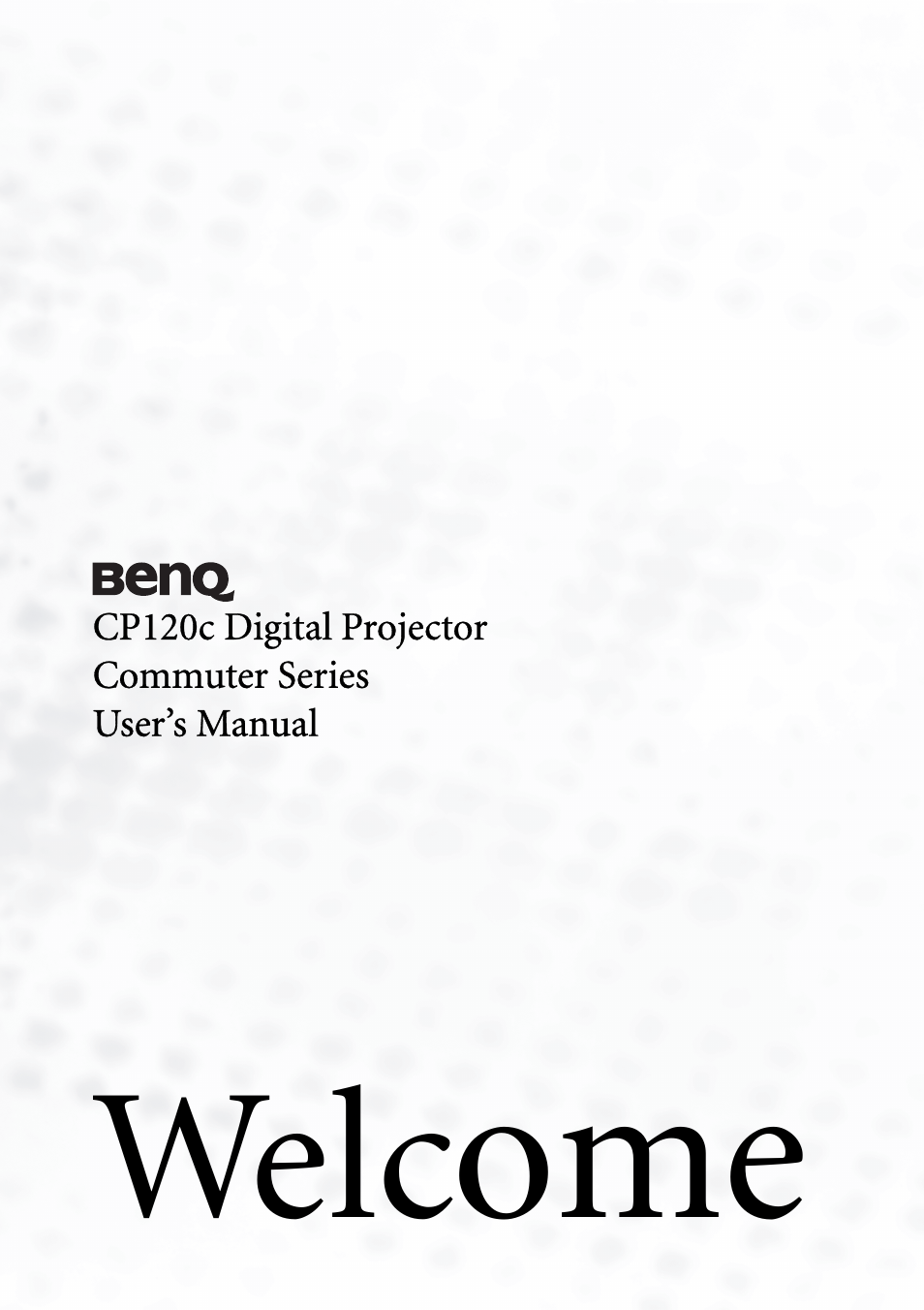 BenQ CP120C User Manual | 56 pages