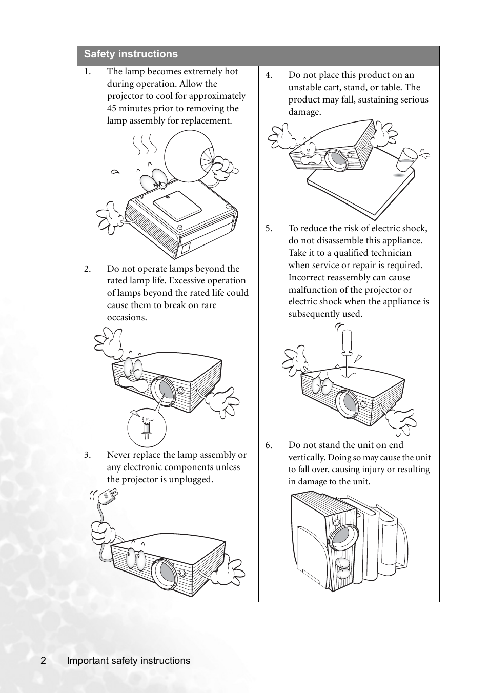 BenQ CP120C User Manual | Page 8 / 56