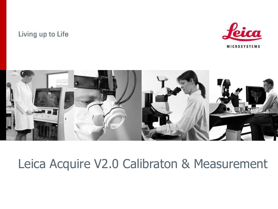 Leica Biosystems Acquire V2.0 Calibraton & Measurement User Manual | 9 pages