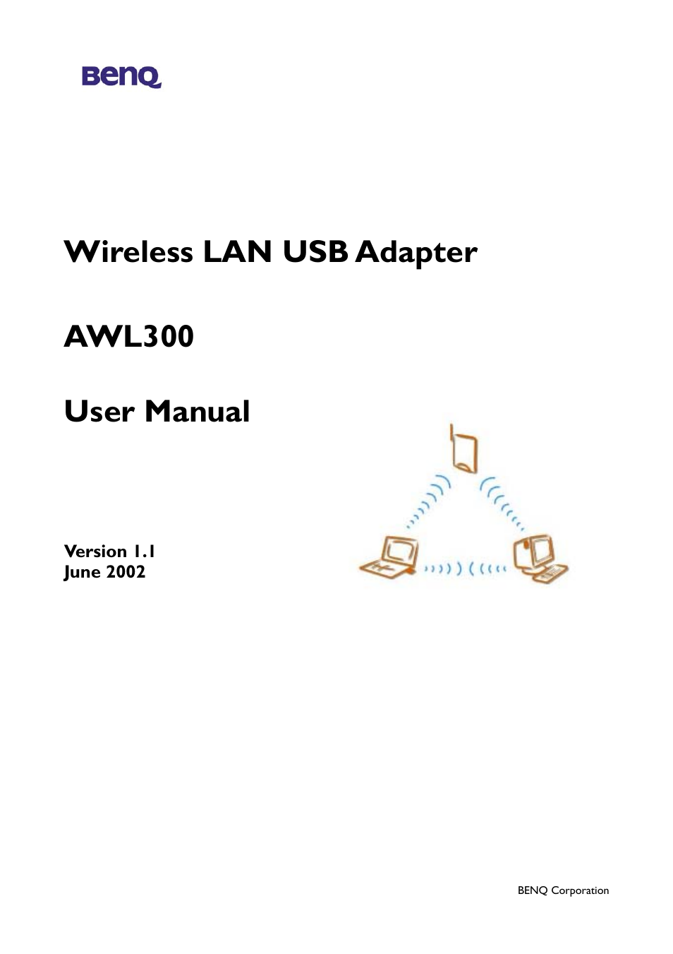 BenQ AWL300 User Manual | 22 pages